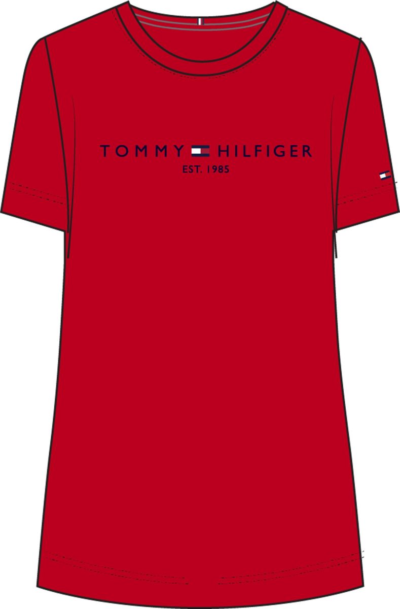 Tommy Hilfiger Curve T-shirt CRV REGULAR HILFIGER C-NK TEE SS (1-delig)