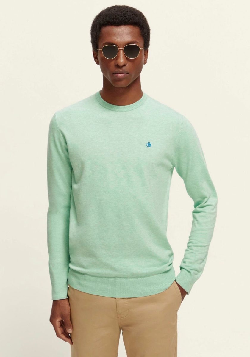 Scotch & Soda Trui met ronde hals Essentials - Ecovero viscose-blend crewneck pullover