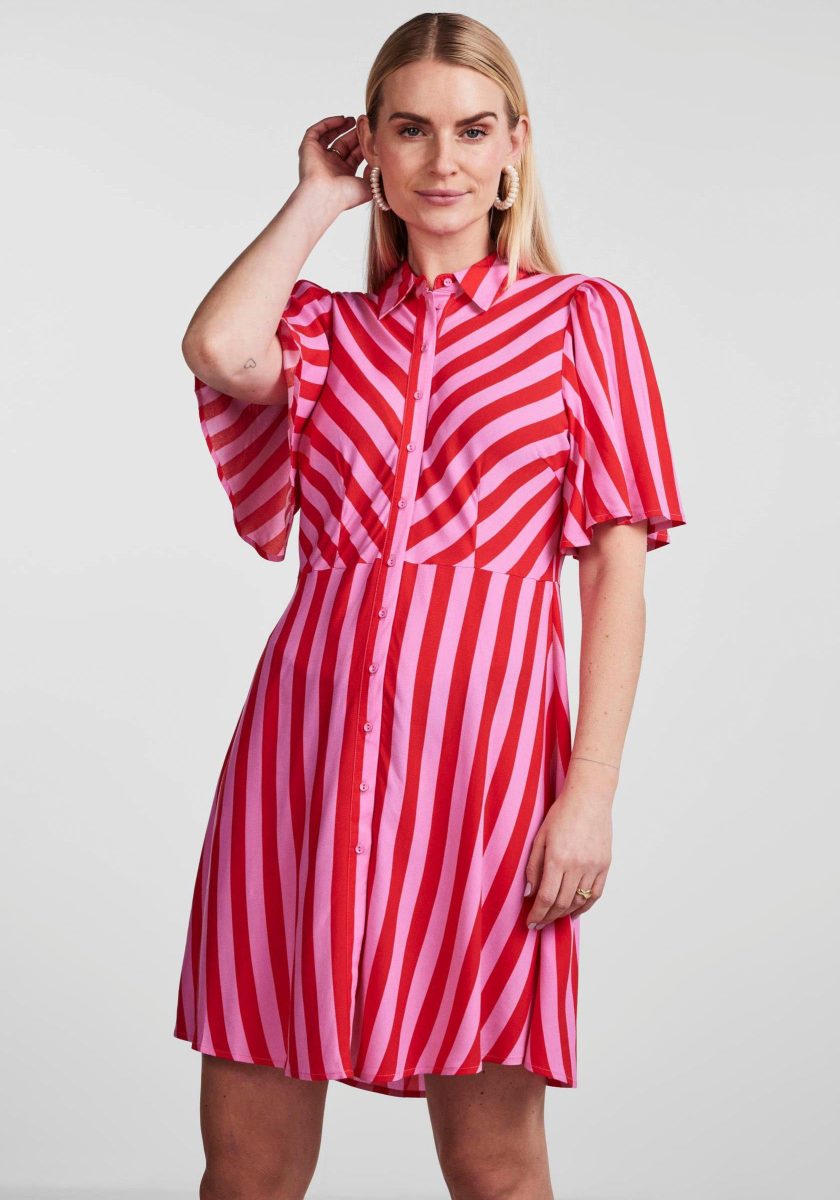 Y.A.S Jurk met overhemdkraag YASSAVANNA 2/4 SHIRT DRESS S. NOOS