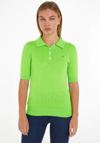 Tommy hilfiger Trui met polokraag BUTTON POLO SS TOP