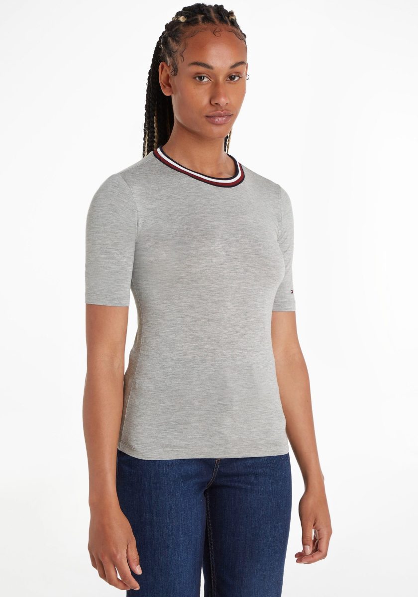 Tommy hilfiger T-shirt SLIM GLOBAL STRIPE C-NK SS