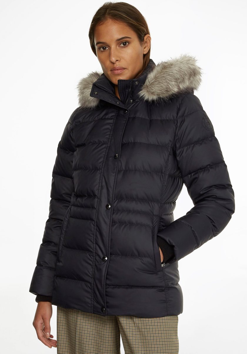 Tommy hilfiger Gewatteerde jas TYRA DOWN JKT WITH FUR