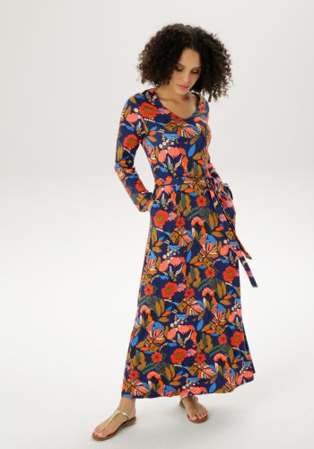 Aniston CASUAL Maxi-jurk (Met een bindceintuur)