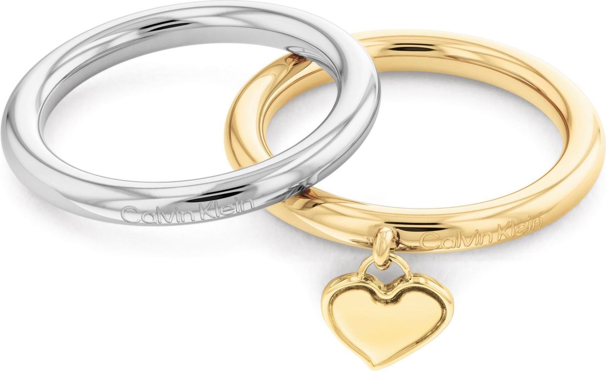 Calvin klein Ringenset , 35000326B,C,D, 35000327B,C,D, 35000328B,C,D (set, 2-delig)