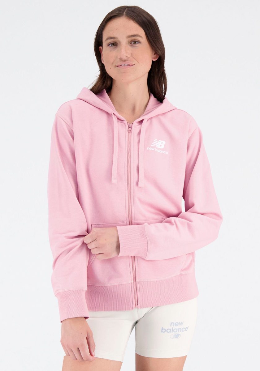 New balance Capuchonsweatvest NB ESSENTIALS STACKED LOGO FULL ZIP HOODIE
