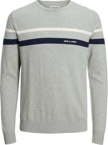 Jack & Jones Trui met ronde hals JJEMIL KNIT STRIPE CREW NECK