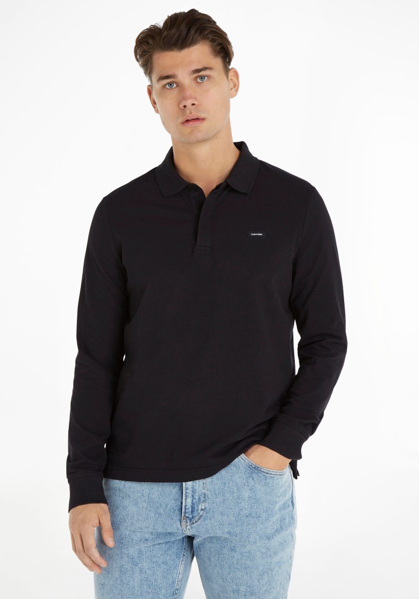 Calvin klein Poloshirt STRETCH PIQUE LS POLO