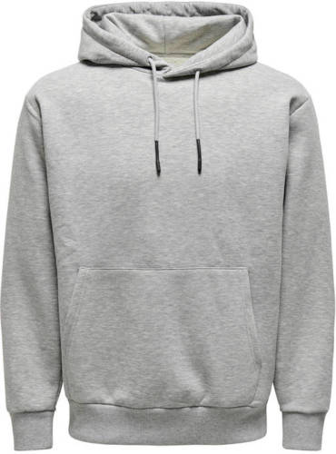 ONLY & SONS hoodie grijs melange