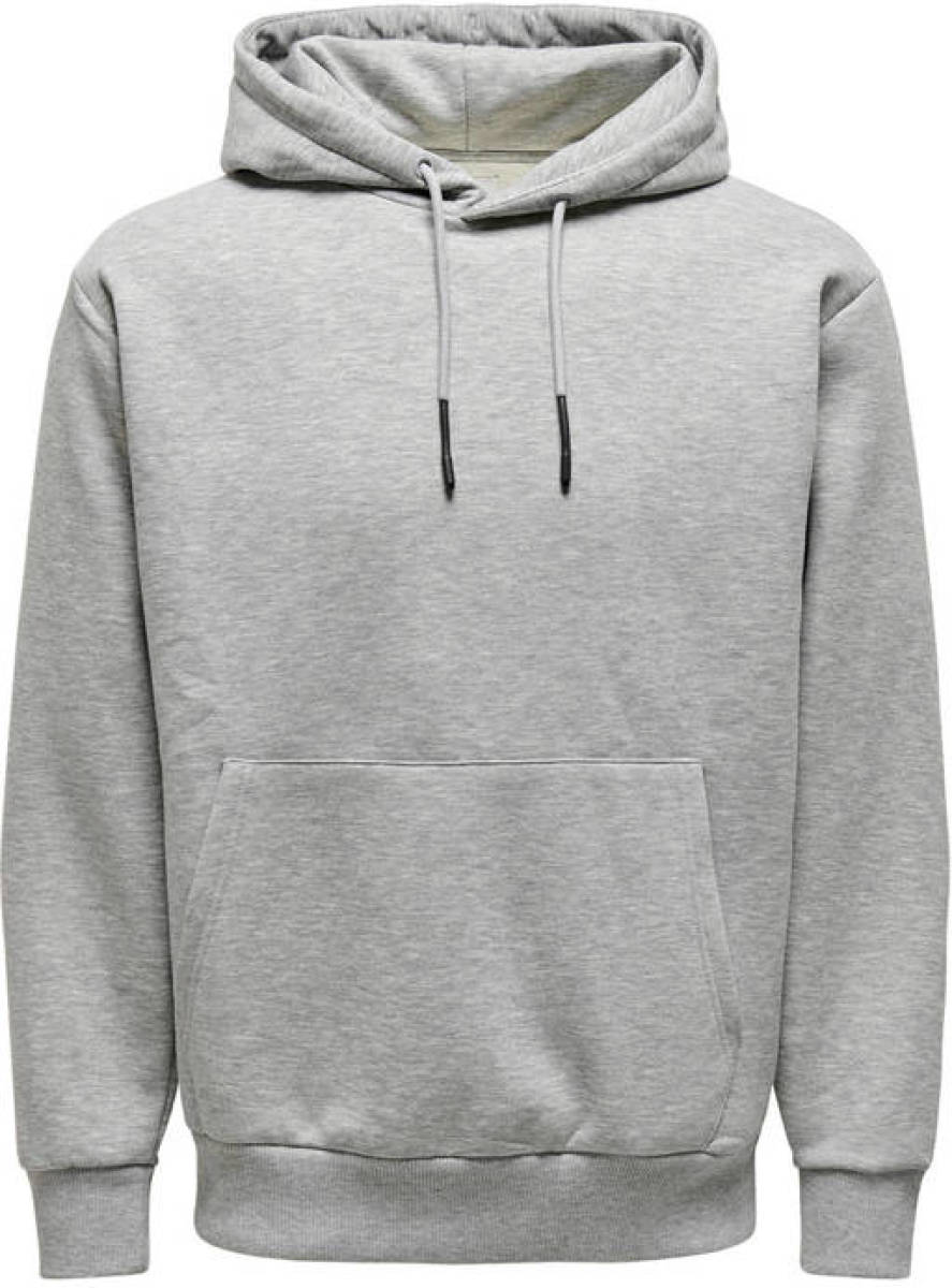 ONLY & SONS hoodie grijs melange