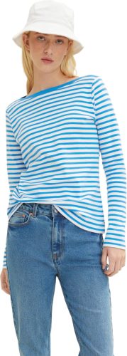 Tom Tailor Denim Shirt met lange mouwen Shirt lange mouwen in gestreepte look (1-delig)