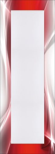 Artland Sierspiegel Creatief element rood ingelijste spiegel voor het hele lichaam met motiefrand, geschikt voor kleine, smalle hal, halspiegel, mirror spiegel omrand om op te hangen