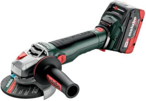 Metabo Accu-haakse slijper | 125 mm | WB 18 LT BL 11-125 quick | 18V 2X8AH LIHD | lader asc 145 | metabox 165 L