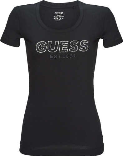 T-shirt Korte Mouw Guess  SS RN MESH LOGO TEE