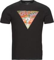 T-shirt Korte Mouw Guess  SS BSC ABSTRACT TRI LOGO TEE