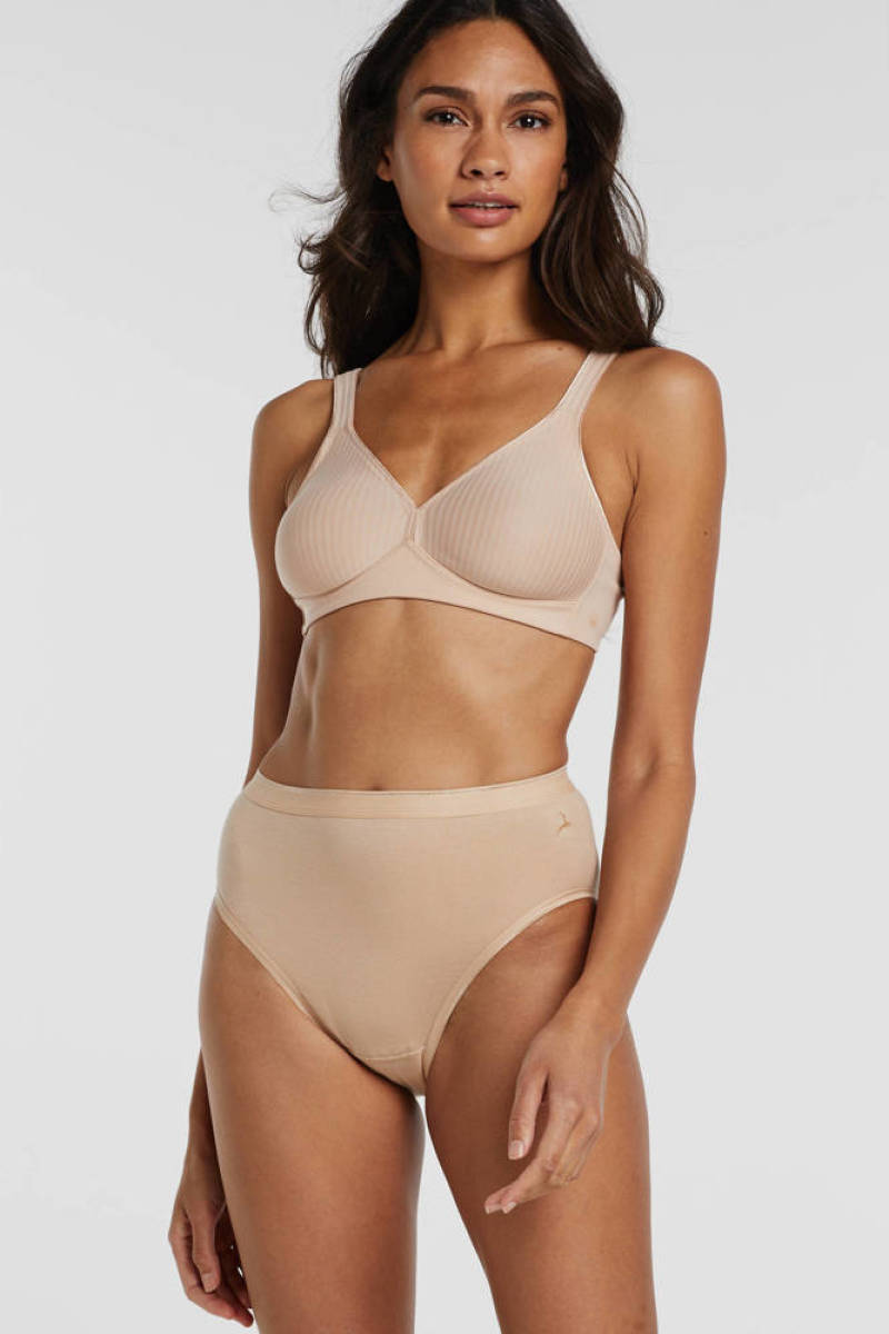 Triumph bh zonder beugel Modern Soft+Cotton lichtbeige