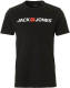 Jack & Jones ESSENTIALS T-shirt Jjecorp met logo zwart