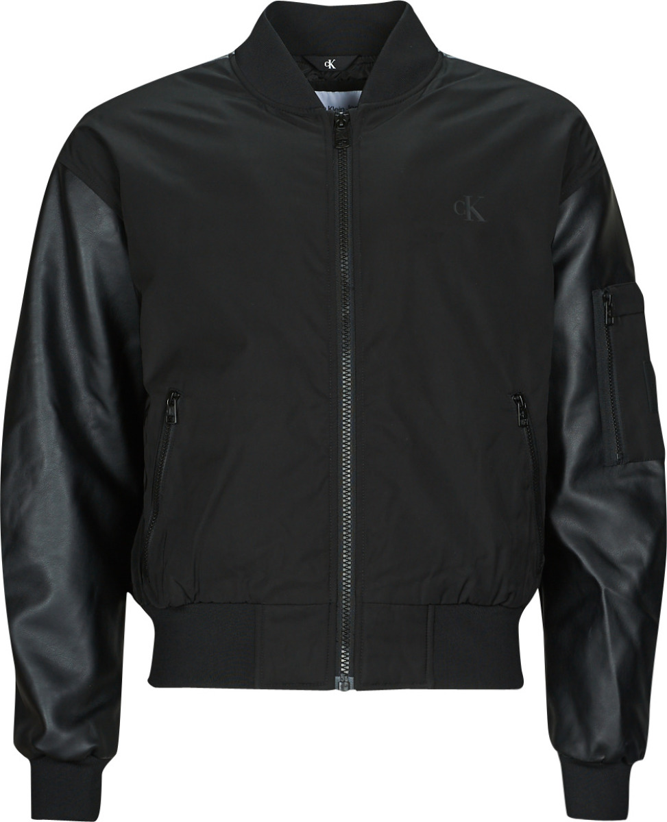 Windjack CALVIN KLEIN JEANS  FAUX LEATHER BOMBER JACKET
