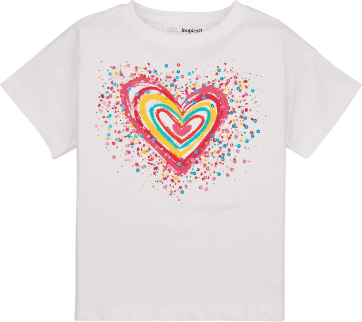 T-shirt Korte Mouw Desigual  TS_HEART