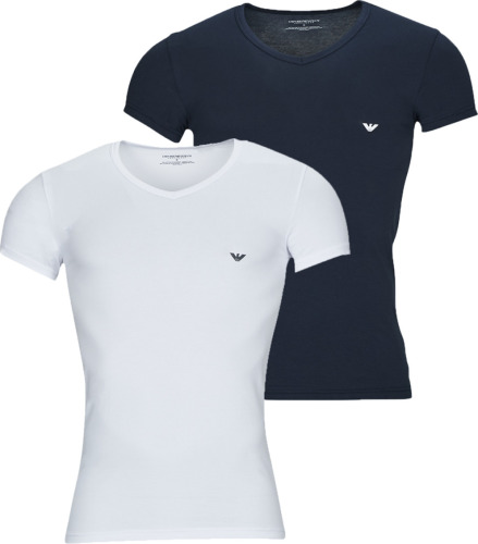 T-shirt Korte Mouw Emporio Armani  V NECK T-SHIRT SLIM FIT PACK X2