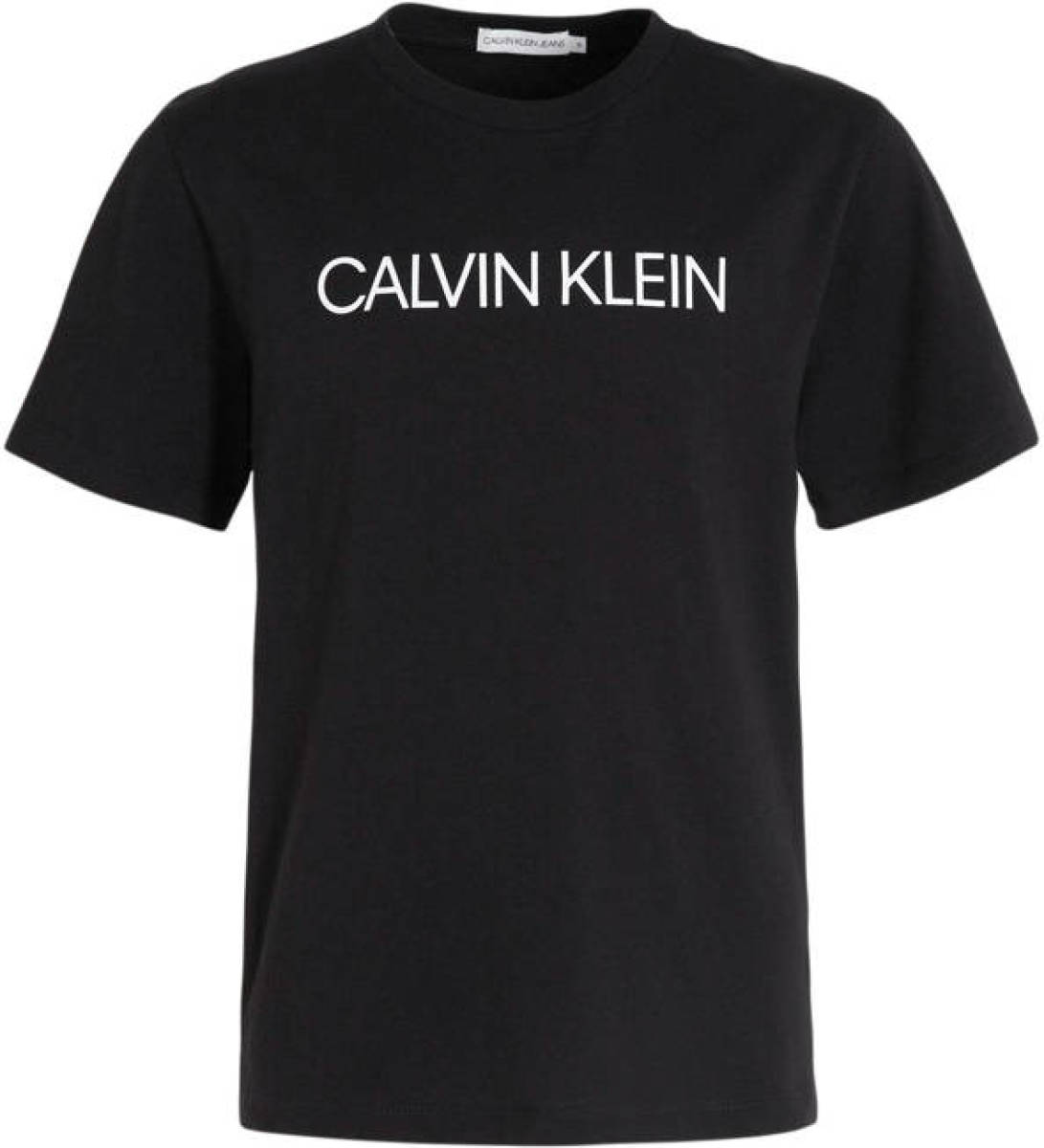 CALVIN KLEIN JEANS T-shirt met logo zwart