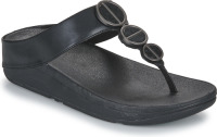 FitFlop TM leren slippers zwart