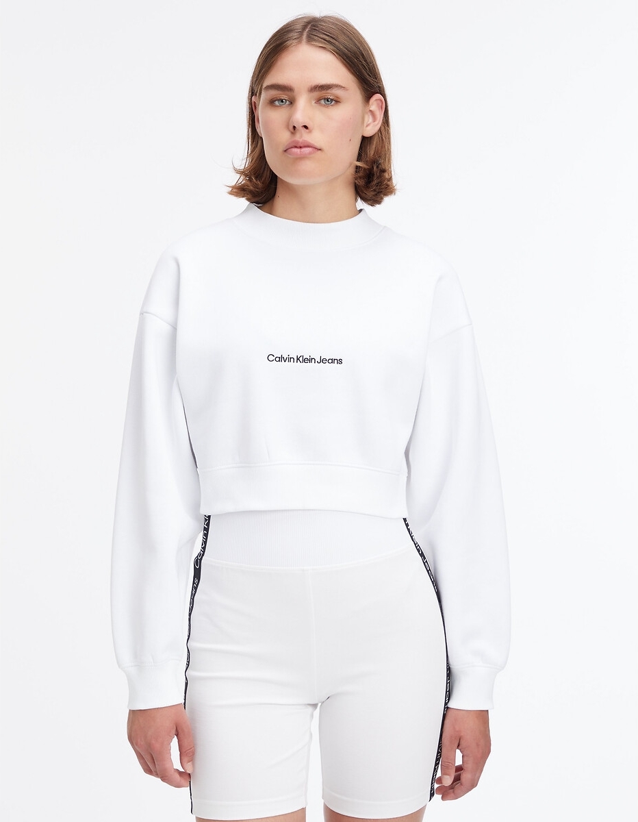 CALVIN KLEIN JEANS Korte sweater met ronde hals