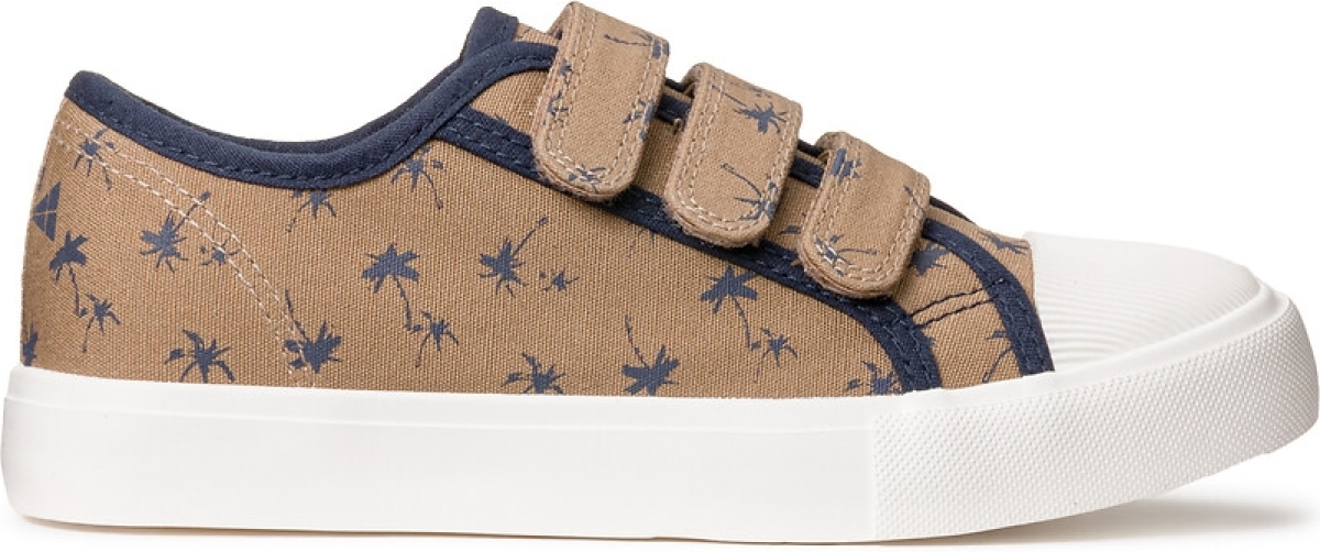 La Redoute Collections Sneakers met klittenband, palmbomenprint