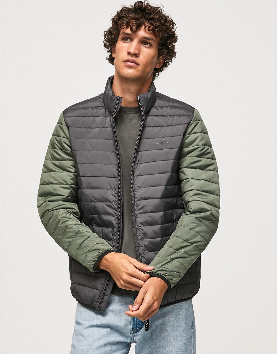 Pepe Jeans Korte donsjas, tweekleurig, opstaande kraag, Connel