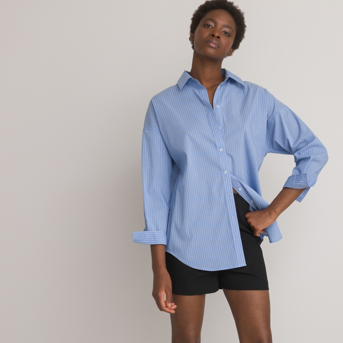 La Redoute Collections Losse, gestreept hemd, lange mouwen