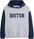 La Redoute Collections Oversized hoodie, Boston borduursel vooraan