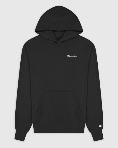 Champion Hoodie, klein geborduurde logo's, in bio katoen