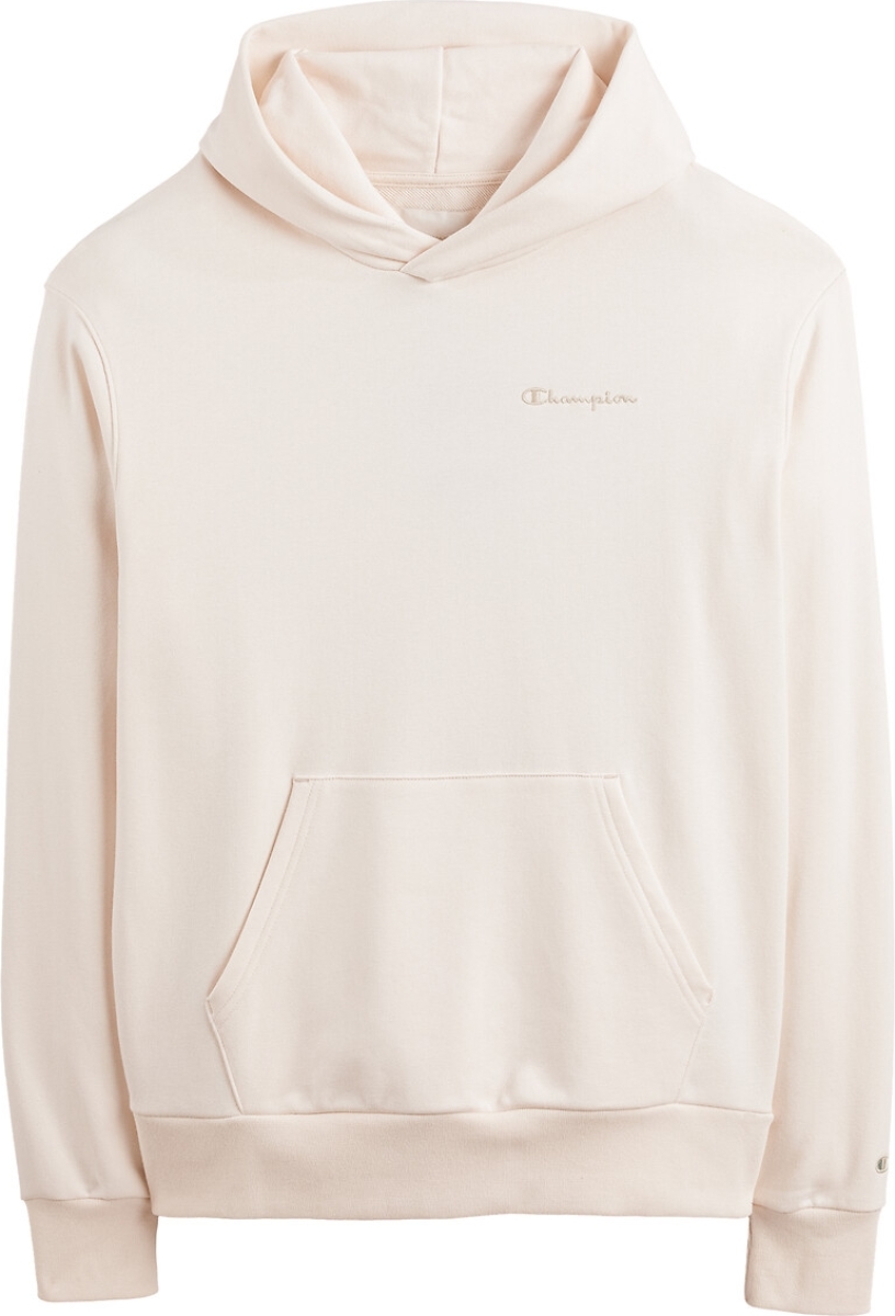 Champion Hoodie, klein geborduurde logo's, in bio katoen