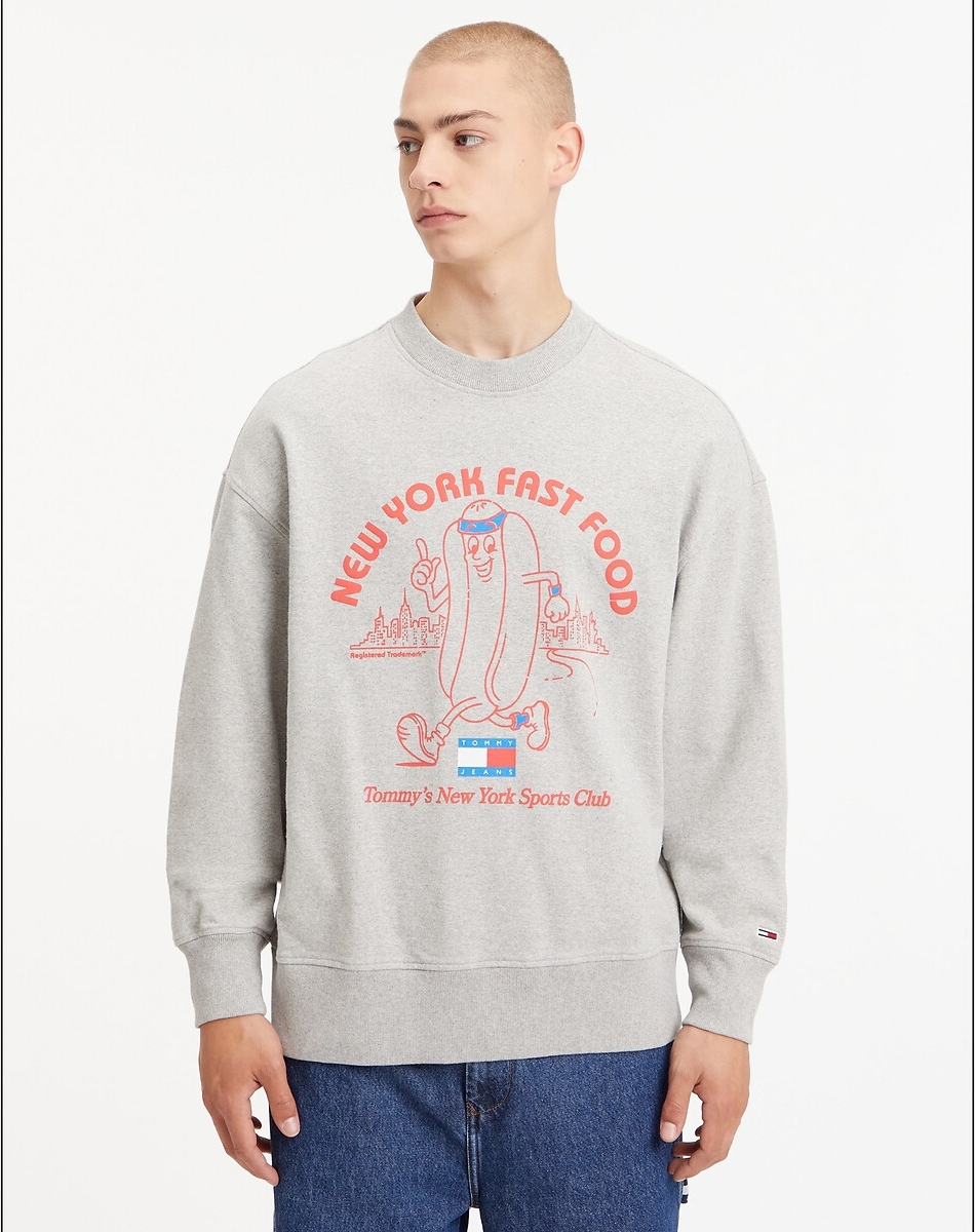 Tommy Jeans Sweater relaxed met logo