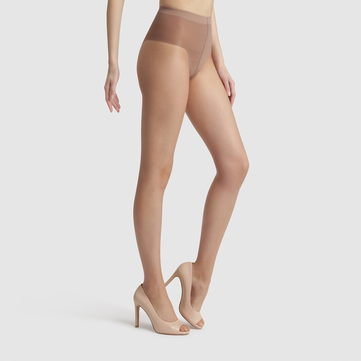 Dim Platte buik panty met een zonnige gloedtint 17D