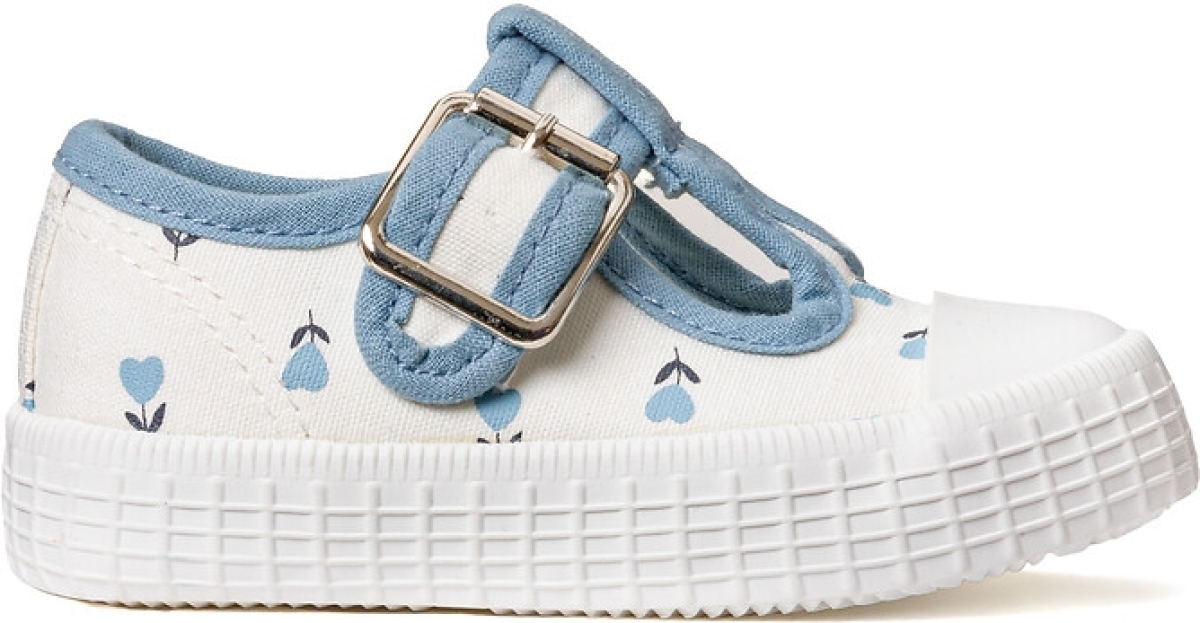 La Redoute Collections Sneakers, ballerina stijl met gesp, bloemenprint