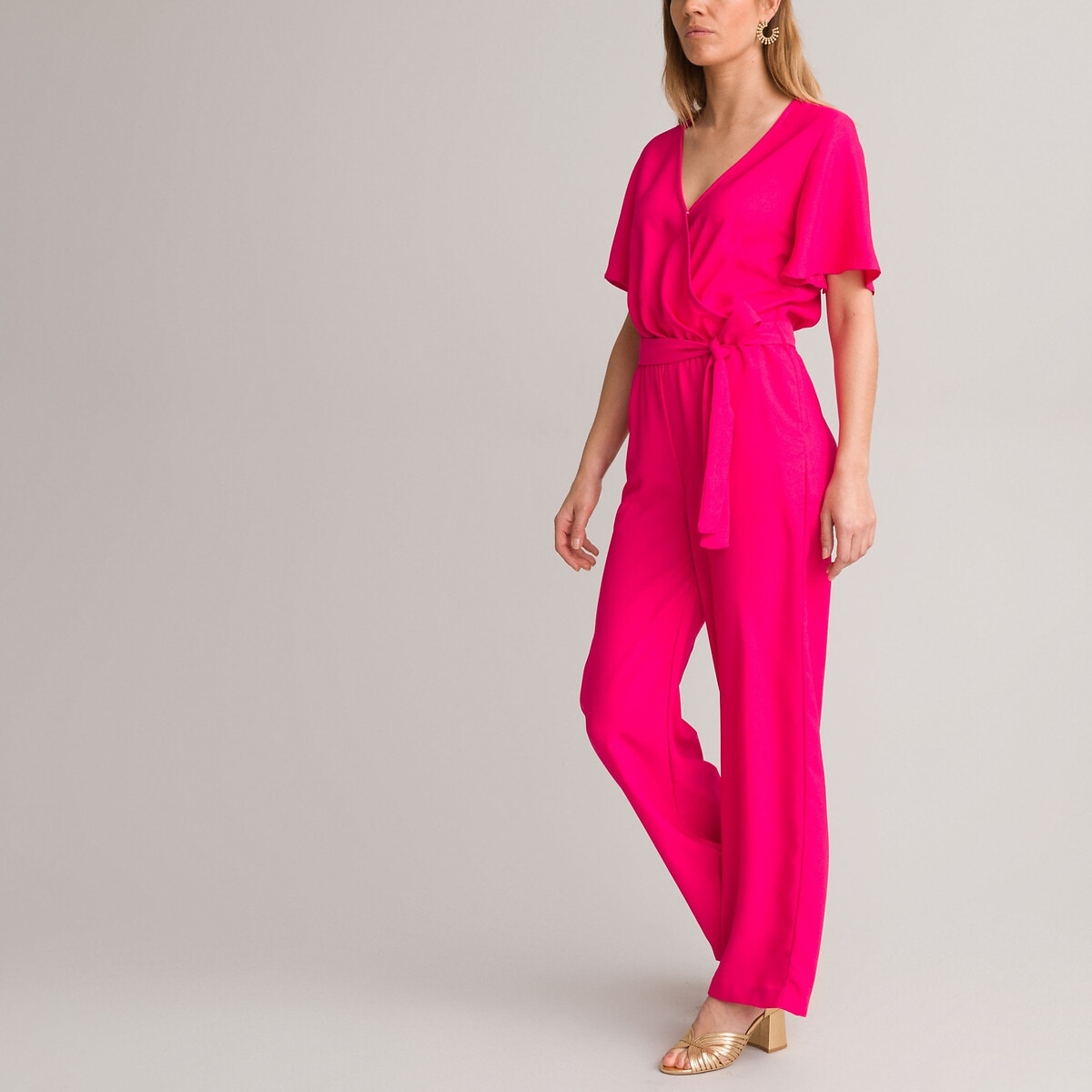 Anne Weyburn Losse jumpsuit, korte mouwen