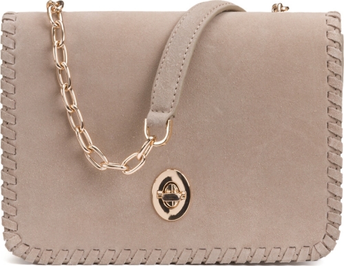 La Redoute Collections Handtas in leer en ketting