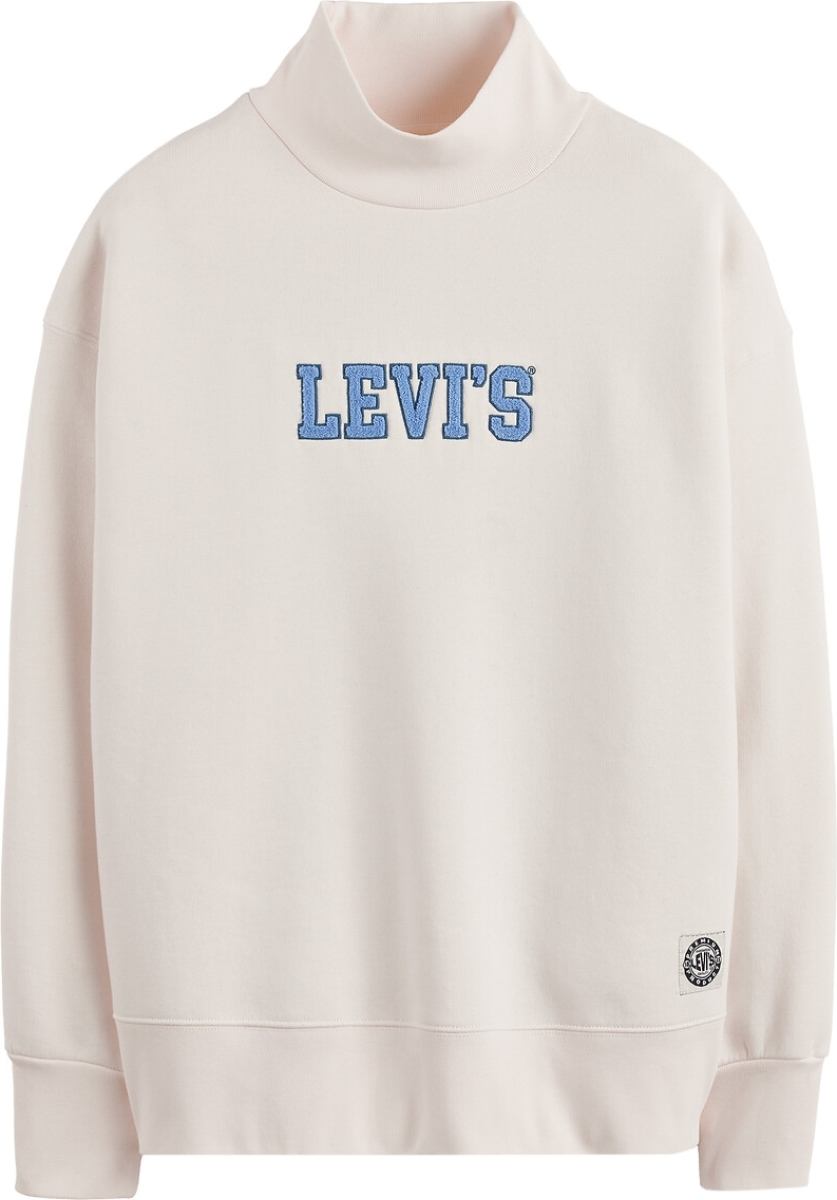 Sweater met opstaande kraag, logo vooraan