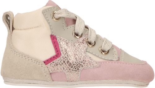 Ikke IK-KE Babyschoentje Meisjes Grijs/Beige/Roze