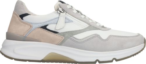 Gabor Rollingsoft Sneaker Dames Grijs/Wit/Blauw