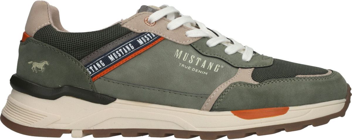 Mustang Sneaker Heren Groen/Oranje