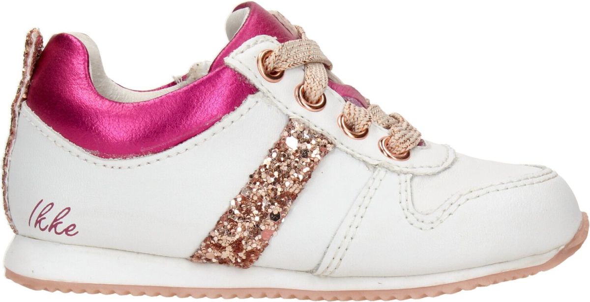 Ikke IK-KE Sneaker Meisjes Wit/Roze