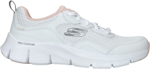 Skechers Flex Comfort Sneaker Dames Wit/Roze