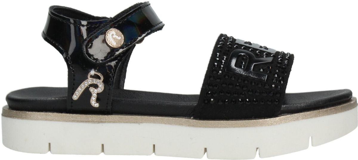 Replay sandalen met steentjes zwart