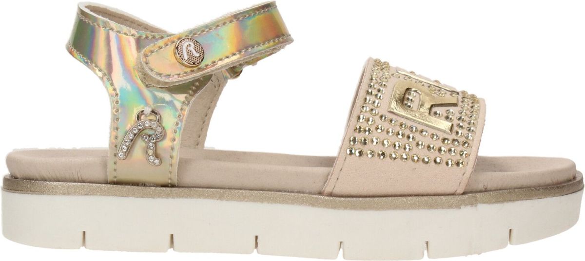 Replay sandalen met steentjes goud