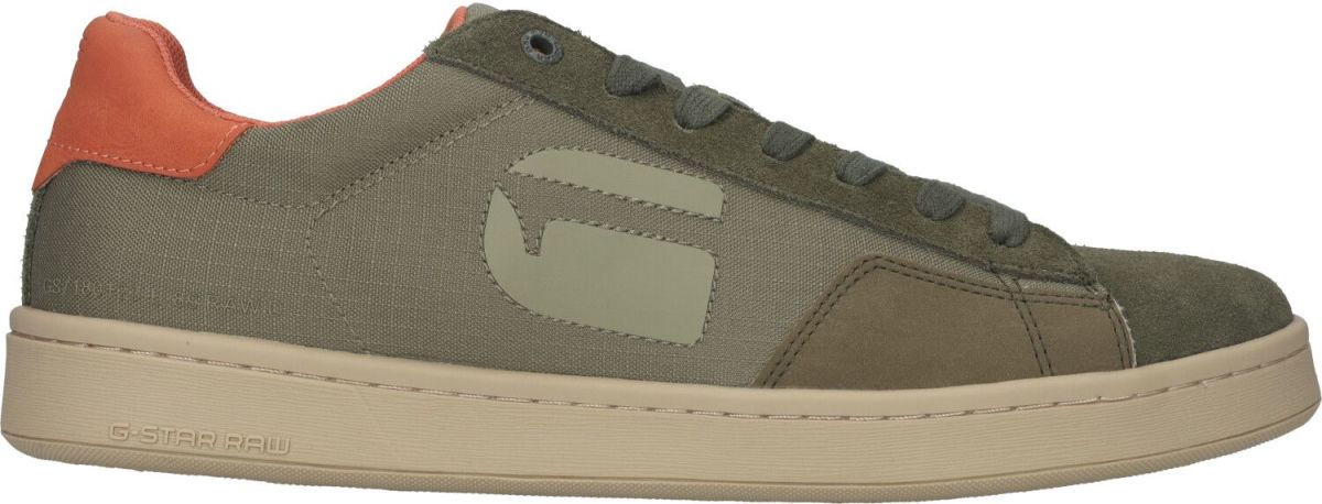 G-star Raw sneakers olijfgroen/oranje