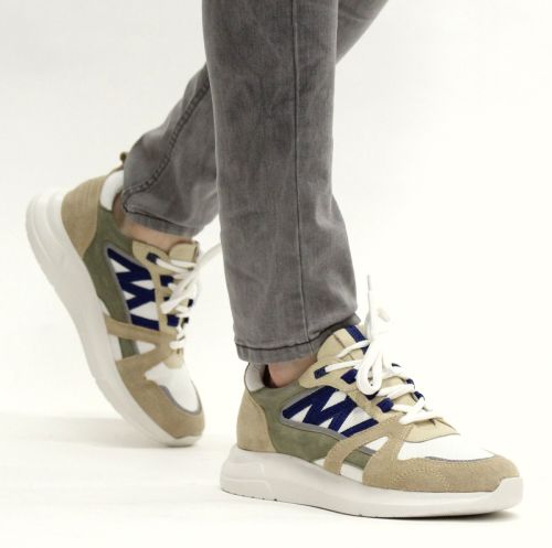 DSTRCT Sneaker Heren Wit/Beige/Multi