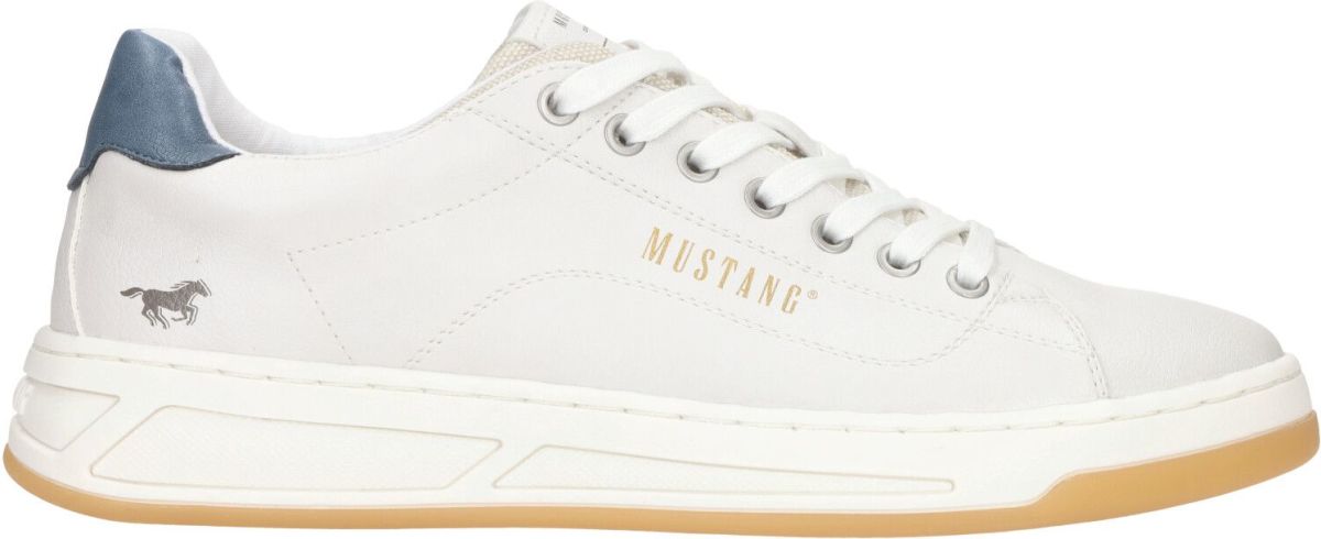 Mustang Shoes Sneakers met logoprint opzij