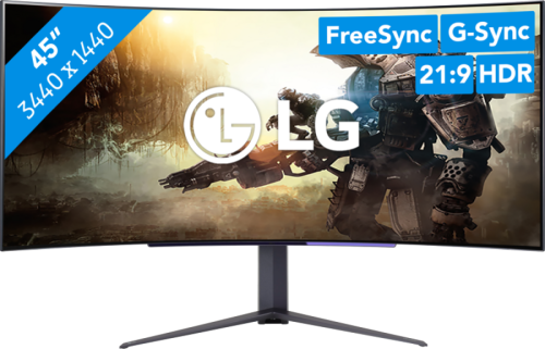 LG 45GR95QE 45 Ultra-wide Curved OLED monitor