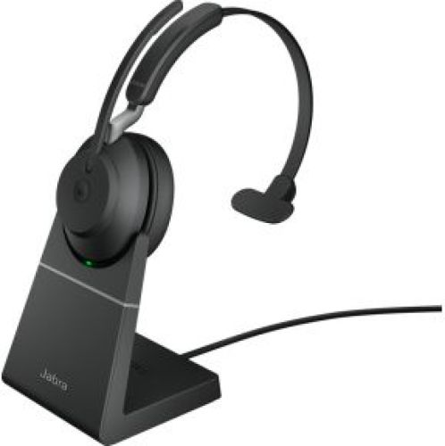 Jabra Evolve2 65 Zwart Desk Stand Draadloze Headset